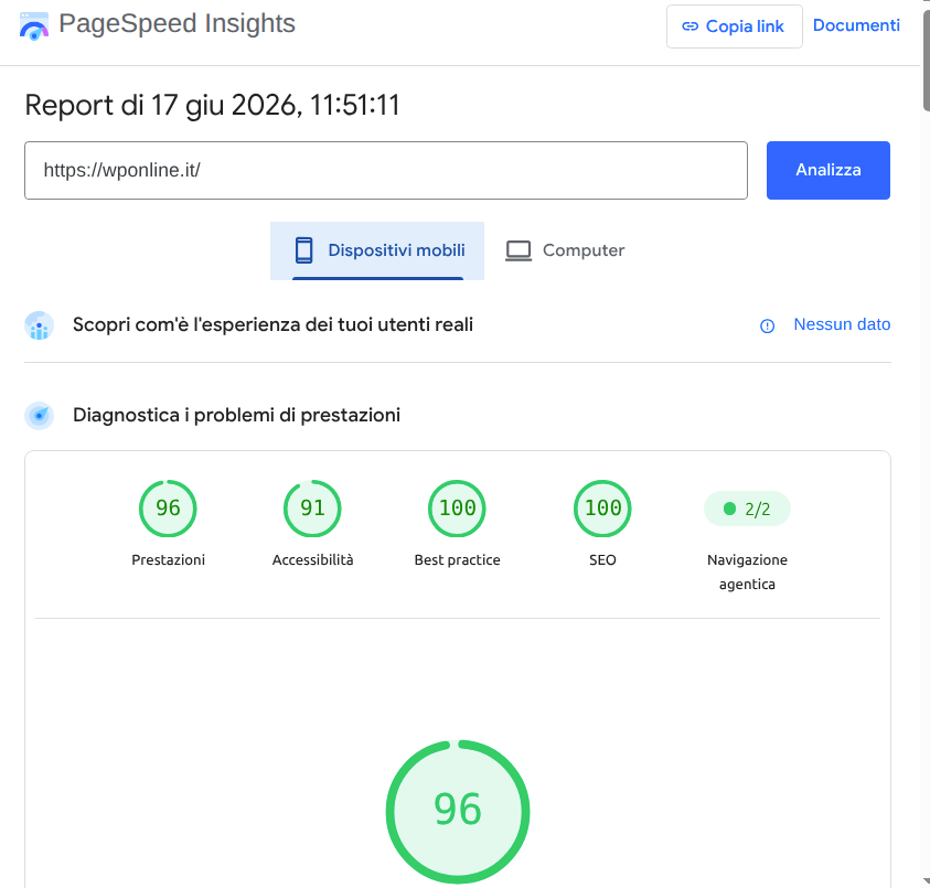 velocita mobile wponline.it
